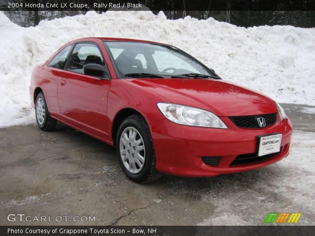 2004 Honda Civic LX Coupe in Rally Red