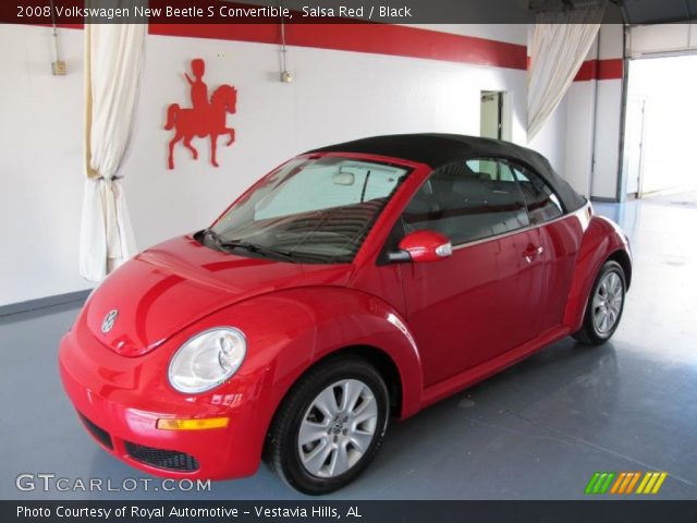 2008 Volkswagen New Beetle S Convertible in Salsa Red