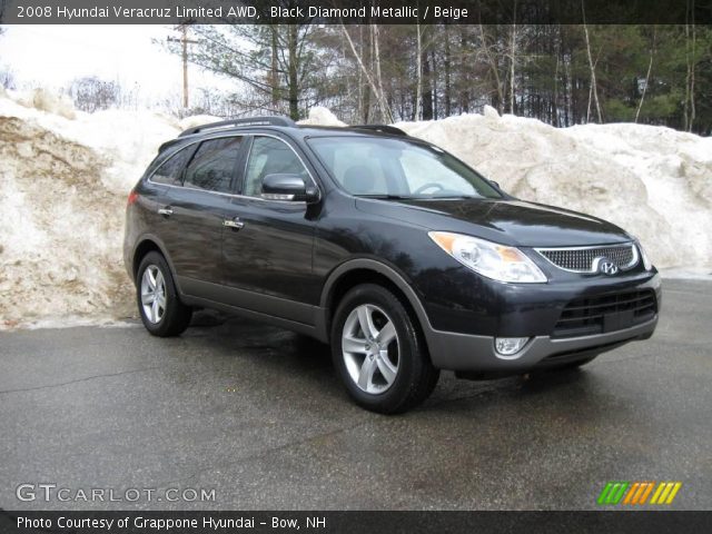 2008 Hyundai Veracruz Limited AWD in Black Diamond Metallic