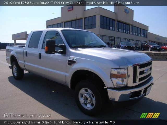 2010 Ford F250 Super Duty XLT FX4 Crew Cab 4x4 in Ingot Silver Metallic