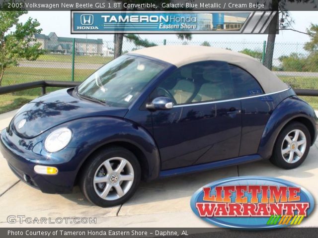 2005 Volkswagen New Beetle GLS 1.8T Convertible in Galactic Blue Metallic