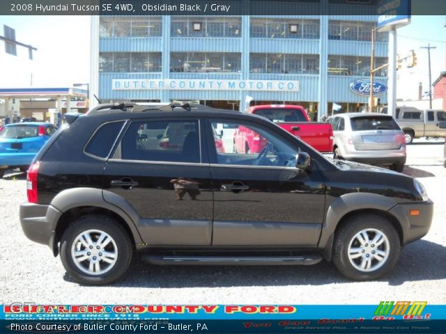 2008 Hyundai Tucson SE 4WD in Obsidian Black