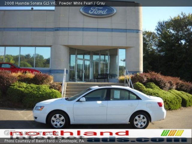2008 Hyundai Sonata GLS V6 in Powder White Pearl