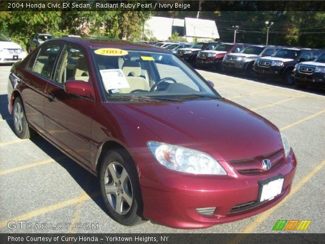 2004 Honda Civic EX Sedan in Radiant Ruby Pearl