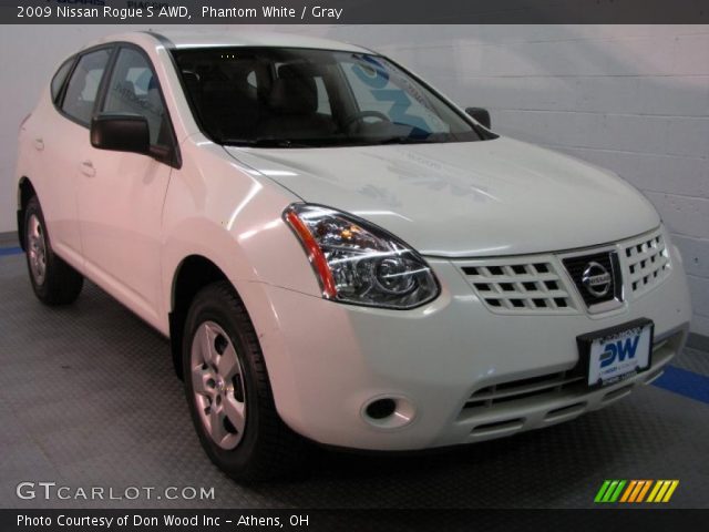 2009 Nissan Rogue S AWD in Phantom White