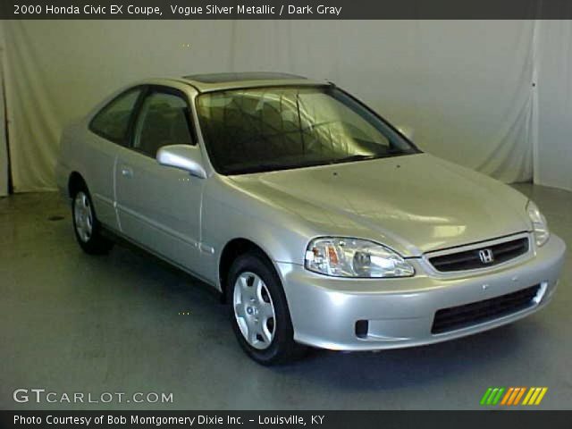 2000 Honda Civic EX Coupe in Vogue Silver Metallic