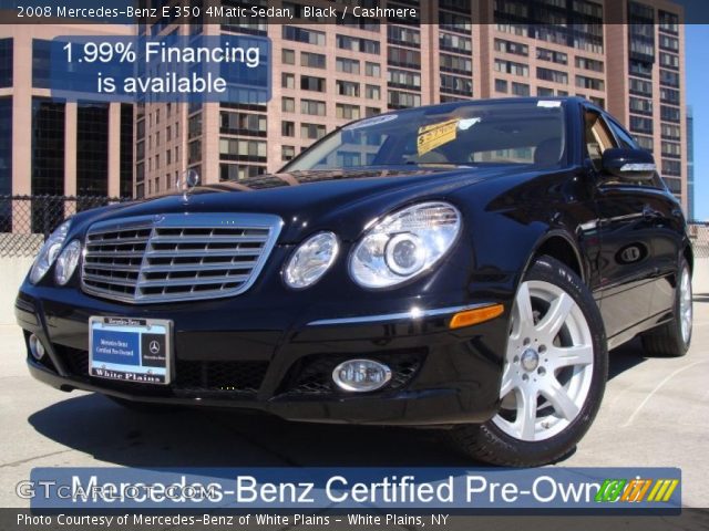 2008 Mercedes-Benz E 350 4Matic Sedan in Black
