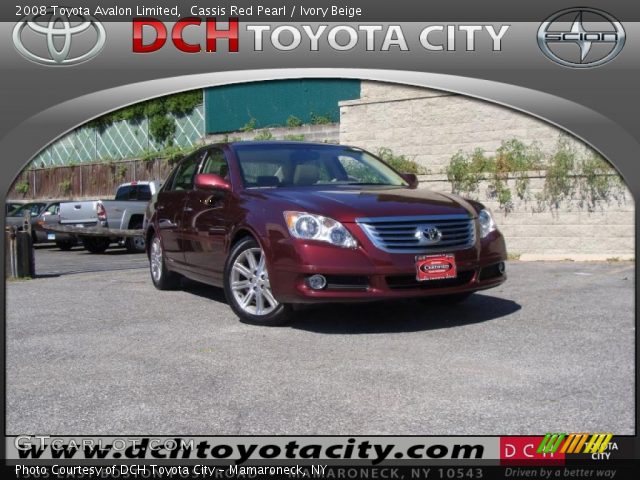 2008 Toyota Avalon Limited in Cassis Red Pearl