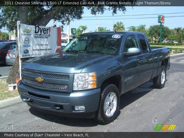 2011 Chevrolet Silverado 1500 LT Extended Cab 4x4 in Blue Granite Metallic