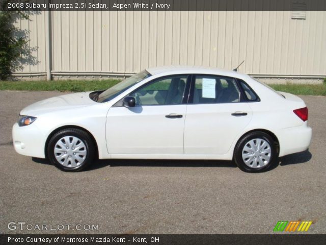 2008 Subaru Impreza 2.5i Sedan in Aspen White