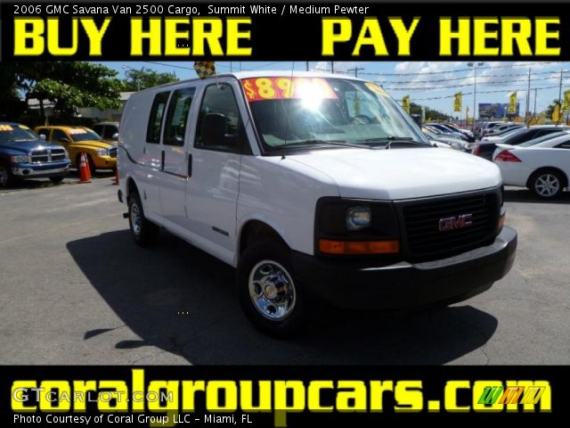 2006 GMC Savana Van 2500 Cargo in Summit White