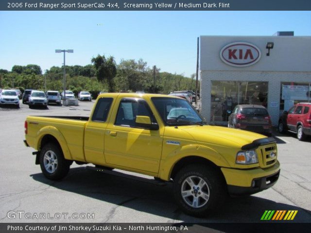 2006 Ford Ranger Sport SuperCab 4x4 in Screaming Yellow