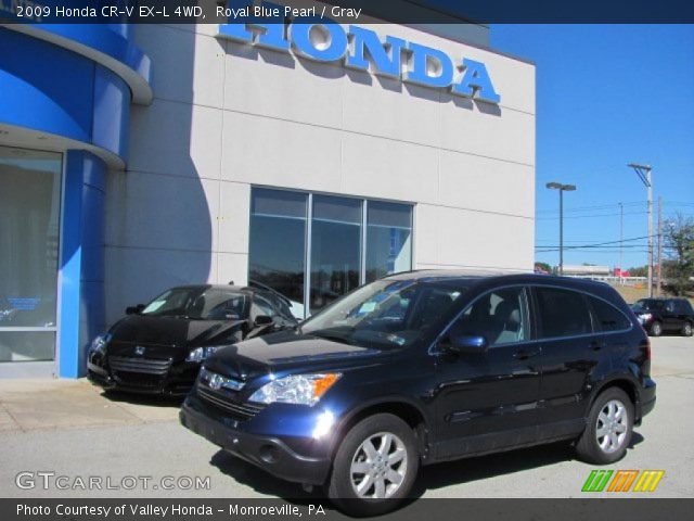 2009 Honda CR-V EX-L 4WD in Royal Blue Pearl