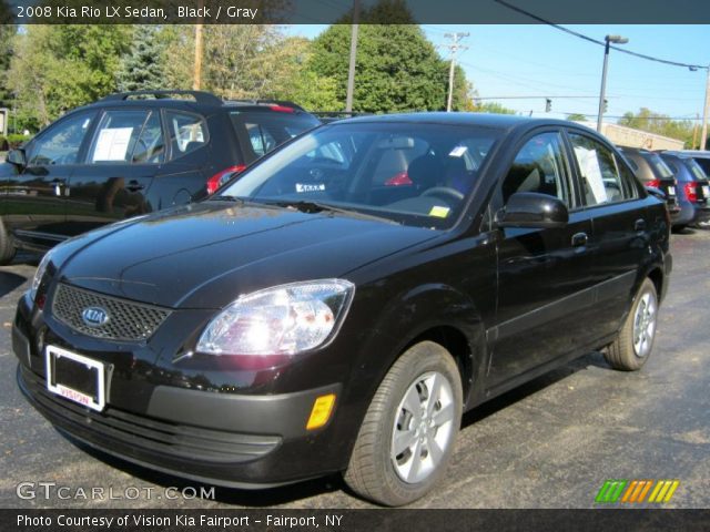 2008 Kia Rio LX Sedan in Black