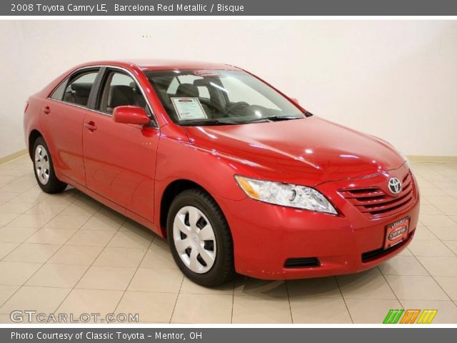 2008 Toyota Camry LE in Barcelona Red Metallic