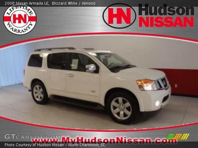 2008 Nissan Armada LE in Blizzard White