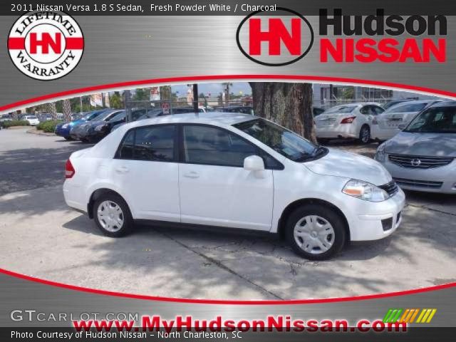 2011 Nissan Versa 1.8 S Sedan in Fresh Powder White