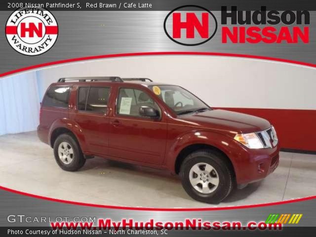 2008 Nissan Pathfinder S in Red Brawn