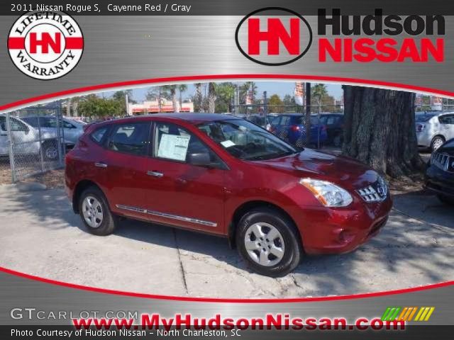 2011 Nissan Rogue S in Cayenne Red
