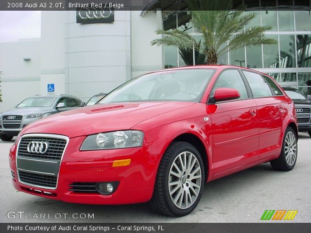 2008 Audi A3 2.0T in Brilliant Red
