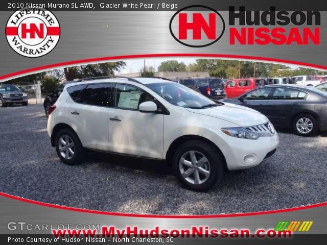 2010 Nissan Murano SL AWD in Glacier White Pearl