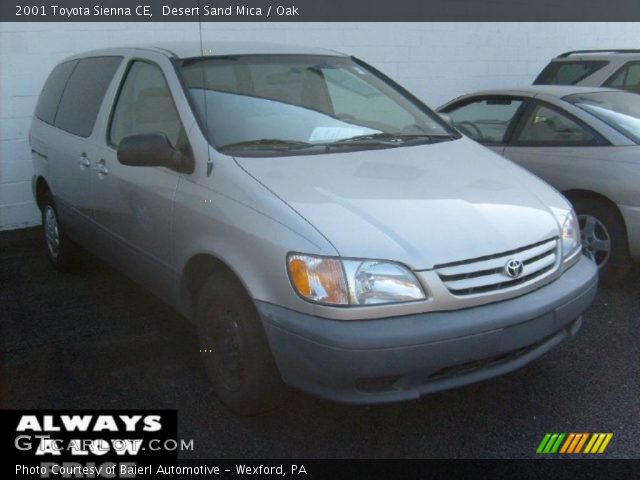 2001 Toyota Sienna CE in Desert Sand Mica