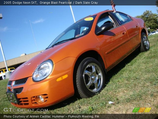 2005 Dodge Neon SXT in Orange Blast Pearlcoat