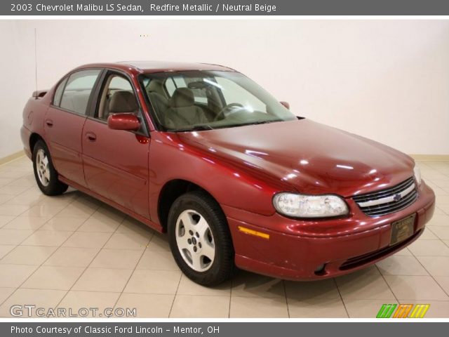 2003 Chevrolet Malibu LS Sedan in Redfire Metallic