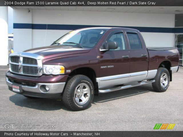 2004 Dodge Ram 1500 Laramie Quad Cab 4x4 in Deep Molten Red Pearl