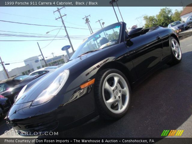 1999 Porsche 911 Carrera 4 Cabriolet in Black