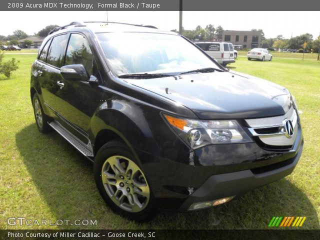 2009 Acura MDX Technology in Formal Black