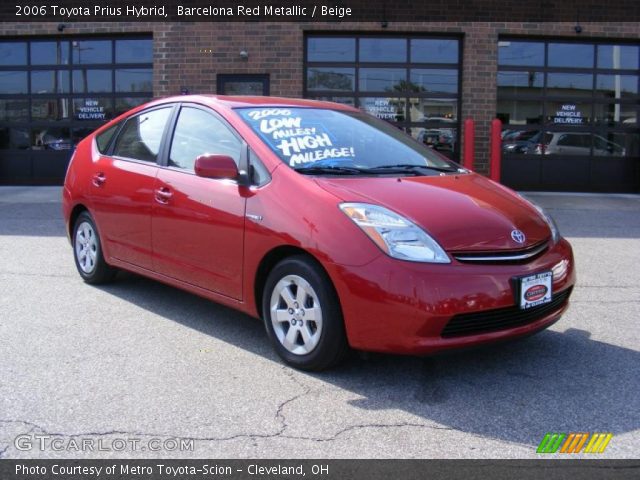 2006 Toyota Prius Hybrid in Barcelona Red Metallic