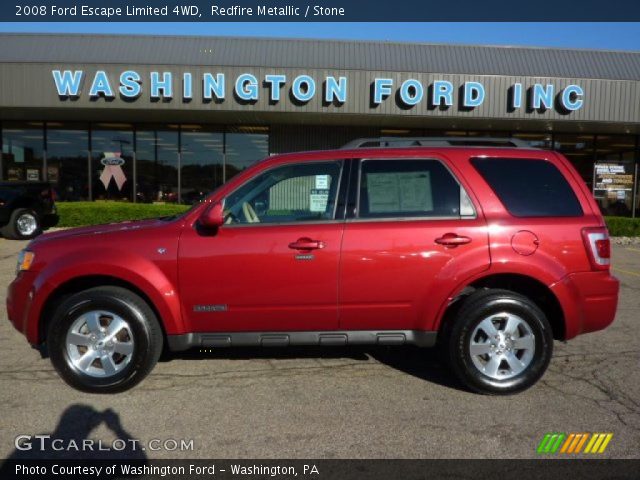 2008 Ford Escape Limited 4WD in Redfire Metallic