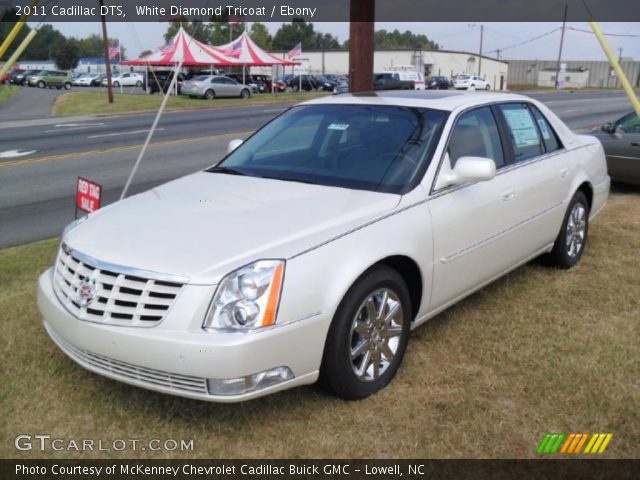 2011 Cadillac DTS  in White Diamond Tricoat