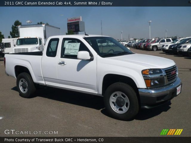 2011 GMC Canyon Extended Cab 4x4 in Summit White