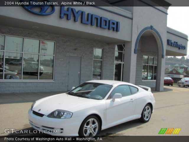 2004 Hyundai Tiburon Tuscani in Alpine White