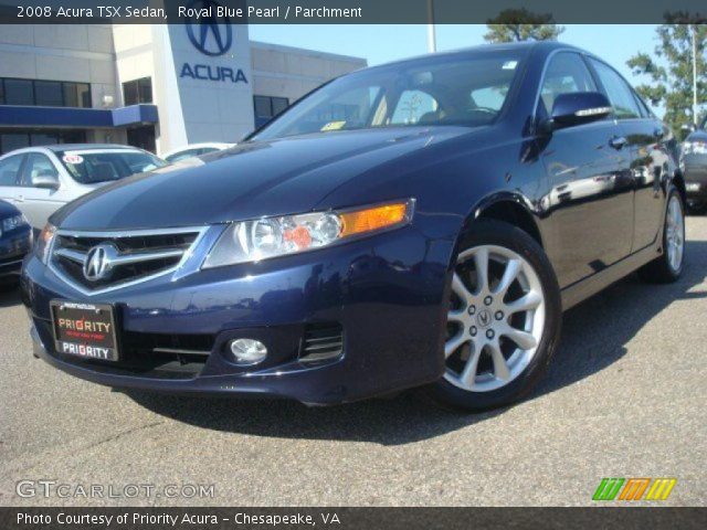 2008 Acura TSX Sedan in Royal Blue Pearl