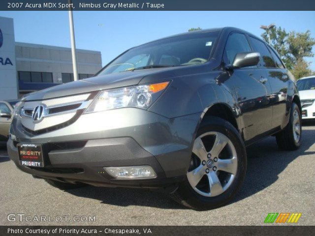 2007 Acura MDX Sport in Nimbus Gray Metallic