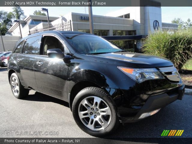 2007 Acura MDX Technology in Formal Black Pearl