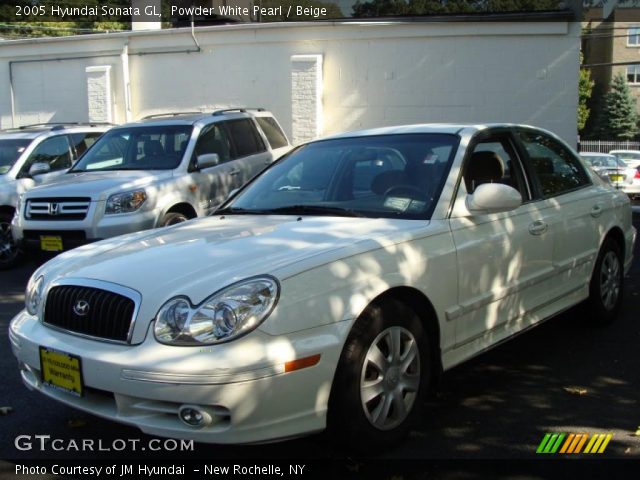 2005 Hyundai Sonata GL in Powder White Pearl