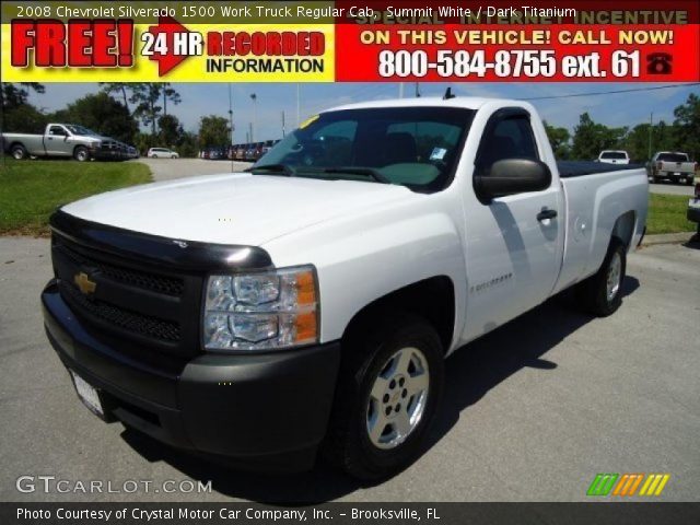 2008 Chevrolet Silverado 1500 Work Truck Regular Cab in Summit White