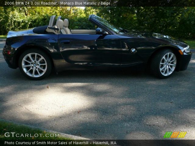 2006 BMW Z4 3.0si Roadster in Monaco Blue Metallic