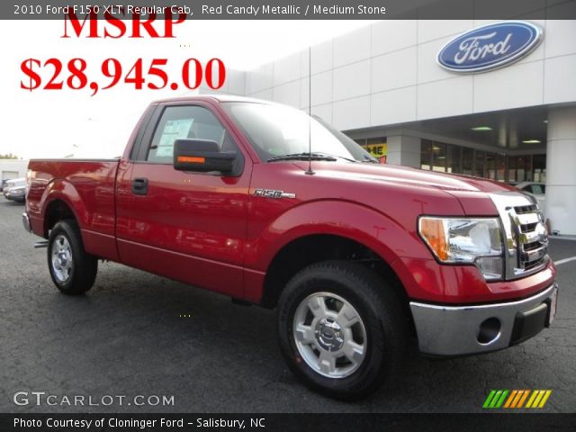 2010 Ford F150 XLT Regular Cab in Red Candy Metallic