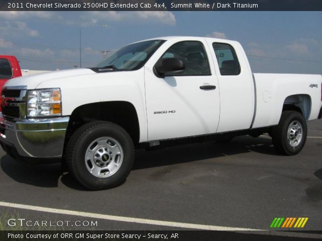 2011 Chevrolet Silverado 2500HD Extended Cab 4x4 in Summit White