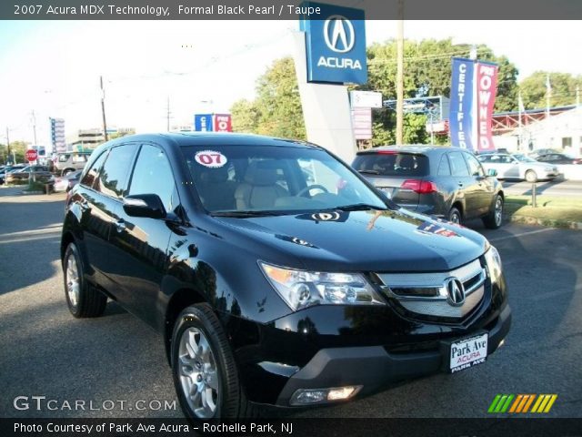 2007 Acura MDX Technology in Formal Black Pearl