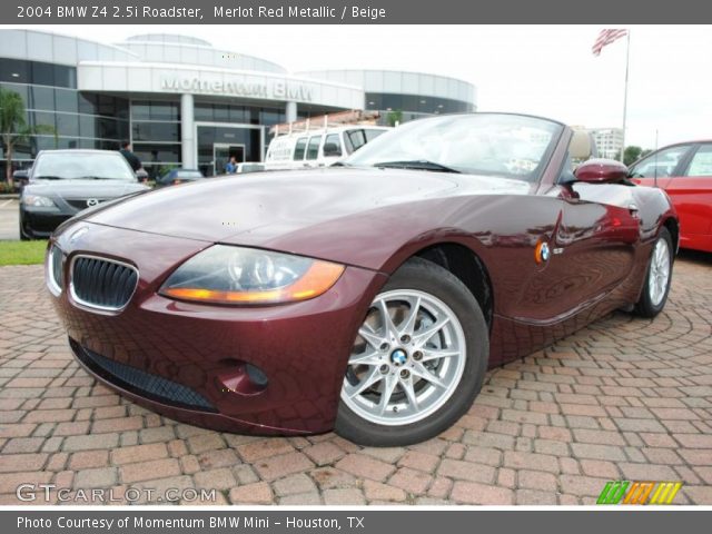 2004 BMW Z4 2.5i Roadster in Merlot Red Metallic
