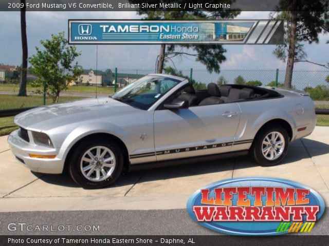 2009 Ford Mustang V6 Convertible in Brilliant Silver Metallic