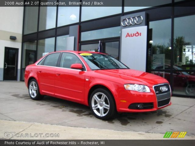 2008 Audi A4 2.0T quattro Sedan in Brilliant Red