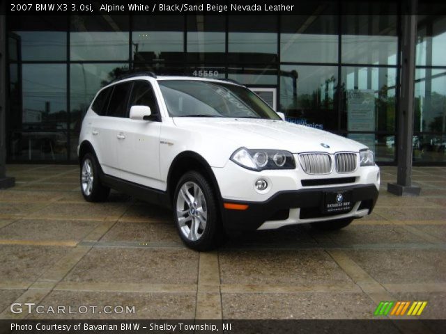 2007 BMW X3 3.0si in Alpine White
