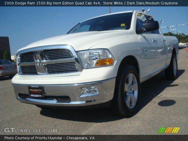2009 Dodge Ram 1500 Big Horn Edition Quad Cab 4x4 in Stone White
